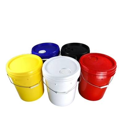 espessura de 1.1mm cubeta plástica da pintura de 5 galões com punho 10L 18L 20L