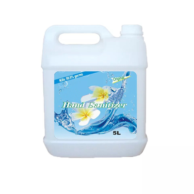 Recipiente de plástico PEAD branco 5L Jarro quadrado reutilizável para armazenamento de líquidos