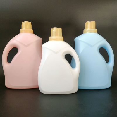 Garrafas de detergente vazias recicláveis ​​Material HDPE para amaciante de tecidos
