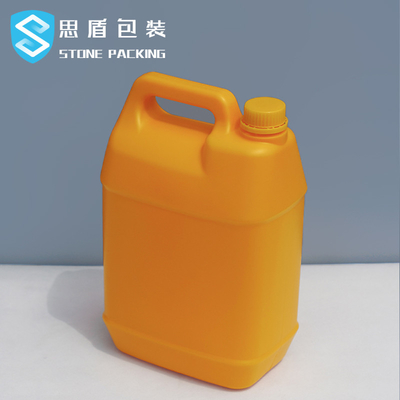 Recipiente de plástico líquido químico do HDPE 5l do calibre 35mm LeakProof