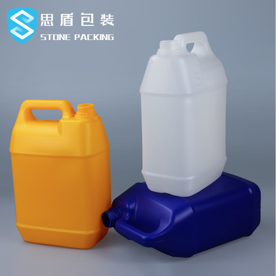 Recipiente de plástico líquido químico do HDPE 5l do calibre 35mm LeakProof