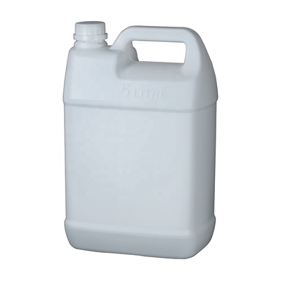 alcaloide ácido dos recipientes 5l vazios da garrafa do HDPE do quadrado 220G resistente