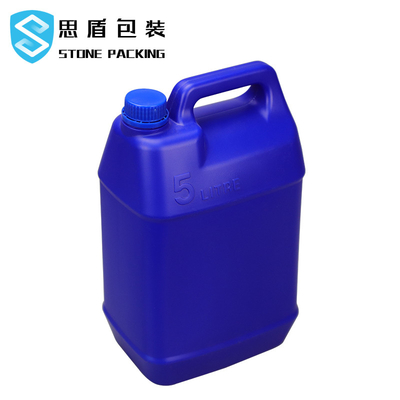 Garrafa plástica 5l do HDPE do calibre 45mm