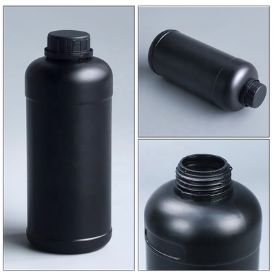 Gravura em àgua forte ácida LML Matte Black Plastic Bottles detergente 110*220*43mm