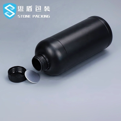 Gravura em àgua forte ácida LML Matte Black Plastic Bottles detergente 110*220*43mm