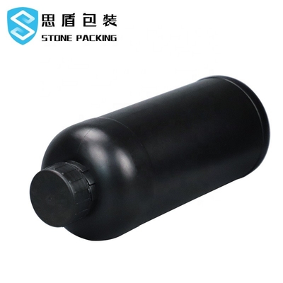 Gravura em àgua forte ácida LML Matte Black Plastic Bottles detergente 110*220*43mm