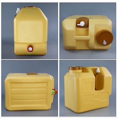 Retângulo 1.3KG tanques de água de acampamento de 5 galões resistentes à corrosão