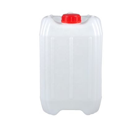 Hdpe translúcido branco Jerry Can do armazenamento químico 41mm 20 litros