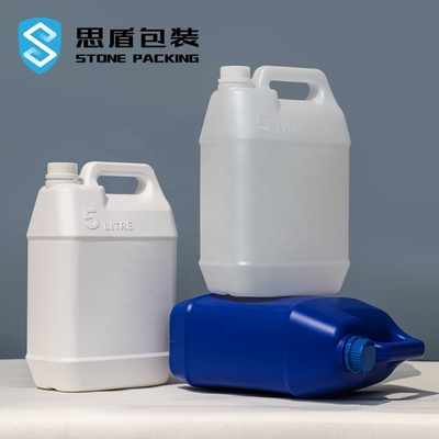 Garrafa plástica dos produtos químicos eletrônicos com punho 5L Jerry Can Leakproof plástico