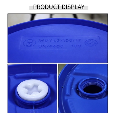 HDPE azul do óleo selado tampa plástica do parafuso do cilindro de 55 galões