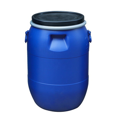 Parte superior aberta do tambor 120l químico azul plástico redondo do HDPE 100%