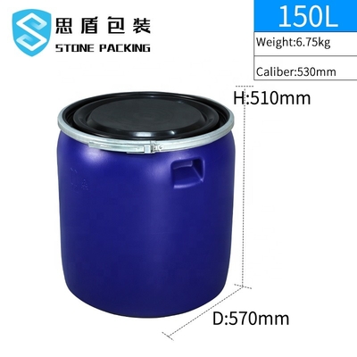 Nível químico do alimento em volta do ODM plástico do OEM do cilindro do HDPE 150l