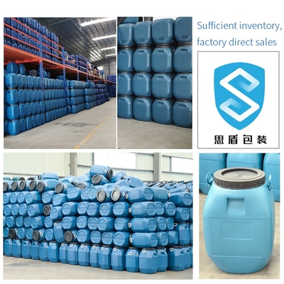 Cilindro azul do recipiente de plástico do HDPE 60L do HDPE 100% com tampa