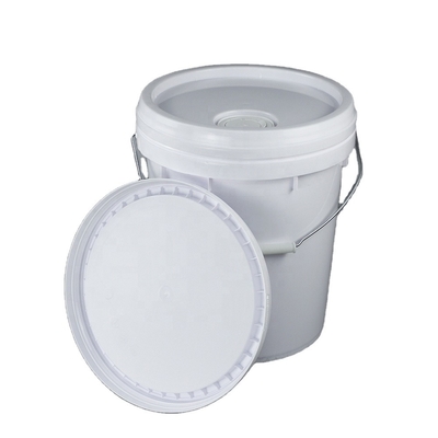 Cubeta plástica redonda da pintura de 20 litros do diâmetro 26.7cm com tampa 1000g