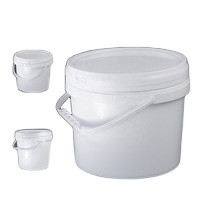 PP plásticos 5 diâmetro plástico redondo 222mm do cilindro 360g do litro 205mm