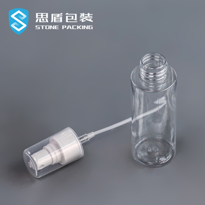 Garrafa transparente do pulverizador do ANIMAL DE ESTIMAÇÃO 100ML de 18mm com bocal 13g