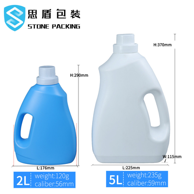 Recipientes vazios plásticos 235g do detergente para a roupa de ISO9001 5L