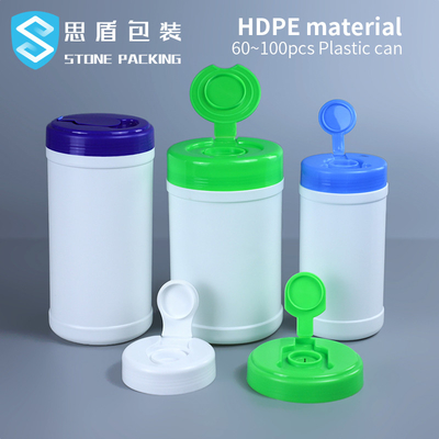 Cilindro superior aberto plástico do HDPE do recipiente 750ML do HDPE do resíduo metálico