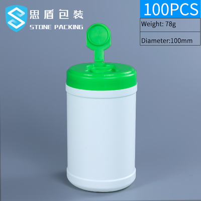 Cilindro superior aberto plástico do HDPE do recipiente 750ML do HDPE do resíduo metálico