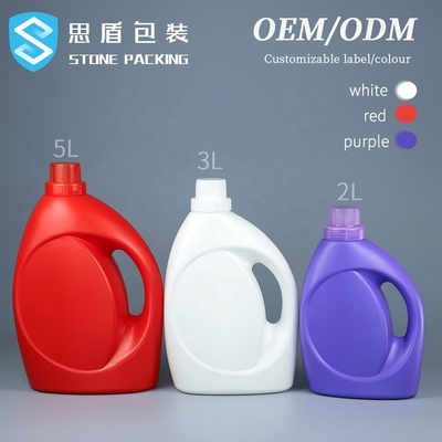 ODM detergente vazio líquido do OEM do calibre 60mm das garrafas de 2L 3L 5L