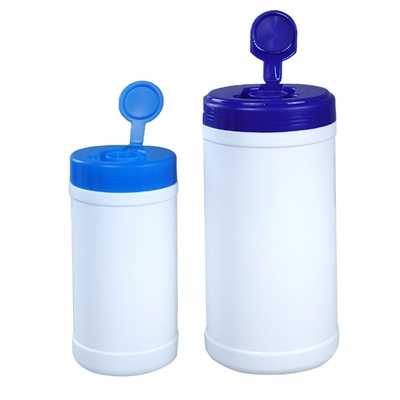 Recipiente plástico 900g das limpezas molhadas translúcidas do HDPE do tampão de parafuso