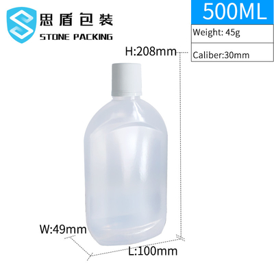 Garrafa do champô de Matte Translucent 500ml com tampão de parafuso 45g