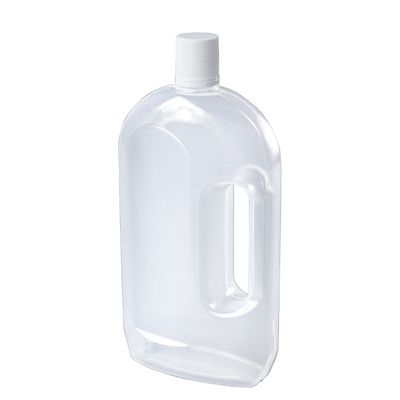 Garrafa 1.2L plástica translúcida com punho