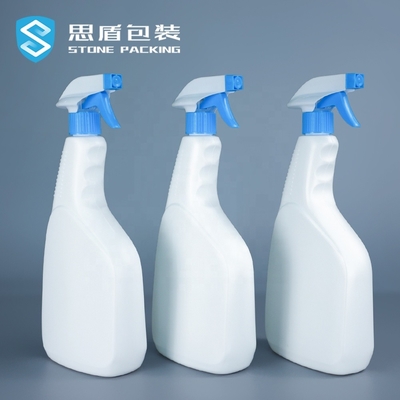 Garrafa plástica detergente do pulverizador do PE do limpador com bocal 950ml 500ml