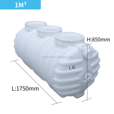 do HDPE séptico do armazenamento de 850*1750mm rv tanques de água plásticos 1800mm 1850mm 1950mm