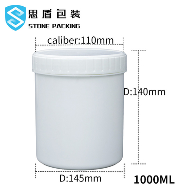 Garrafa plástica do HDPE 100ml do diâmetro 112*140mm com tampão de parafuso