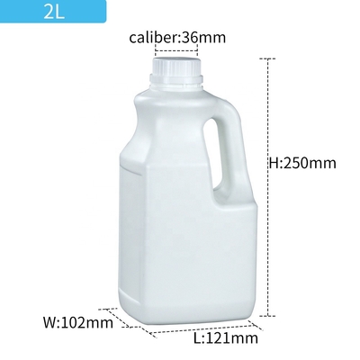 Garrafa plástica do HDPE do leite com tampa 118g Leakproof do parafuso