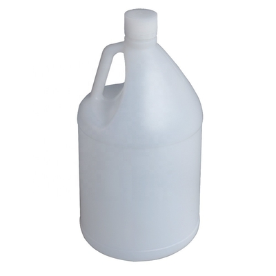 Círculo translúcido do HDPE 3.8L recipientes químicos de 1 galão com punho
