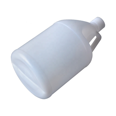 Círculo translúcido do HDPE 3.8L recipientes químicos de 1 galão com punho