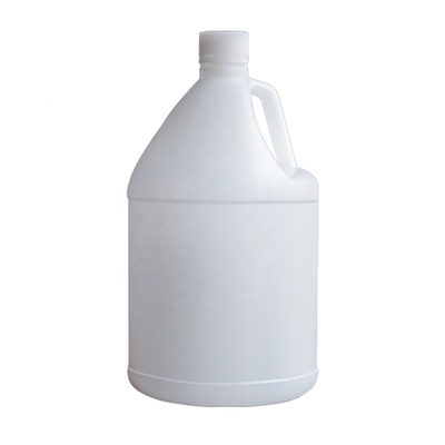 Círculo translúcido do HDPE 3.8L recipientes químicos de 1 galão com punho